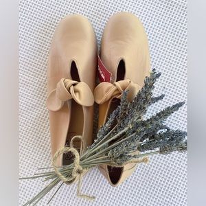 Wonders Leather Ballerina Flats NWT